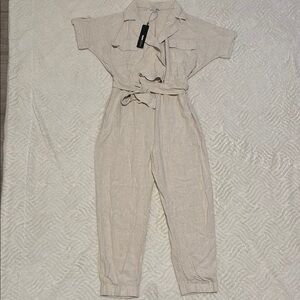 Fashion Nova Beige Jumpsuit